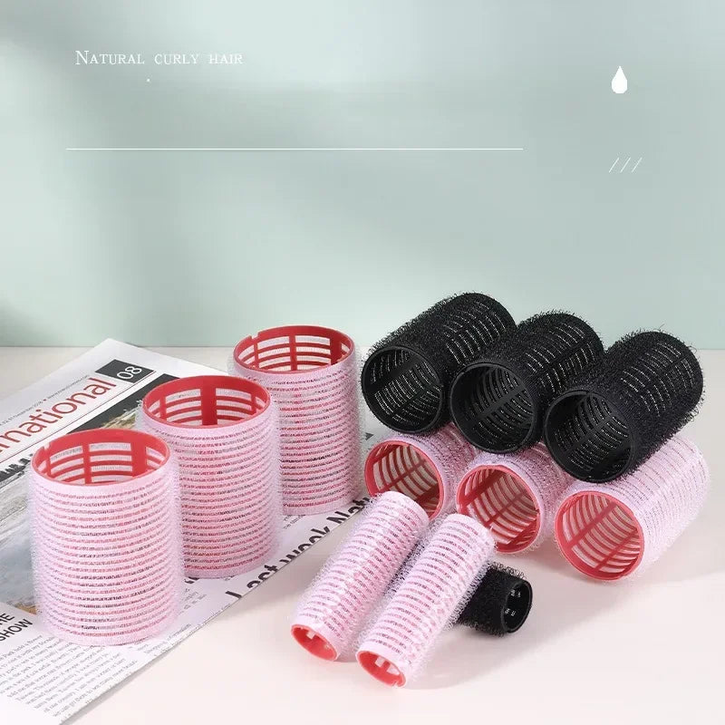 6Pcs Hair Rollers Heatless Curlers No Heat Hair Bangs Volume Salon Hairdressing Curlers Sticky Hair Styling Tool Peaceful Pleasures Health and Wellness