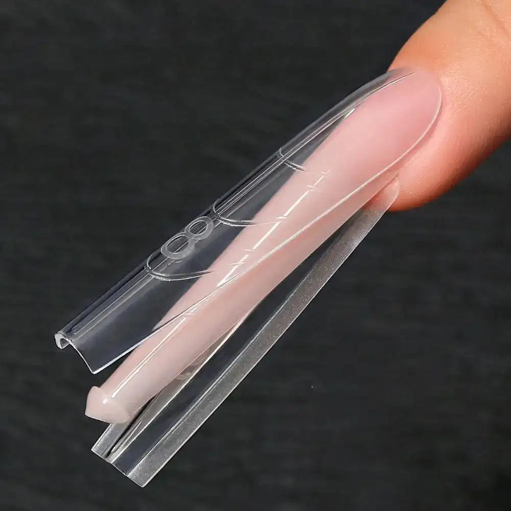 240-Piece Reusable Nail Extension Forms – Coffin & Almond Peaceful Pleasures Health and Wellness