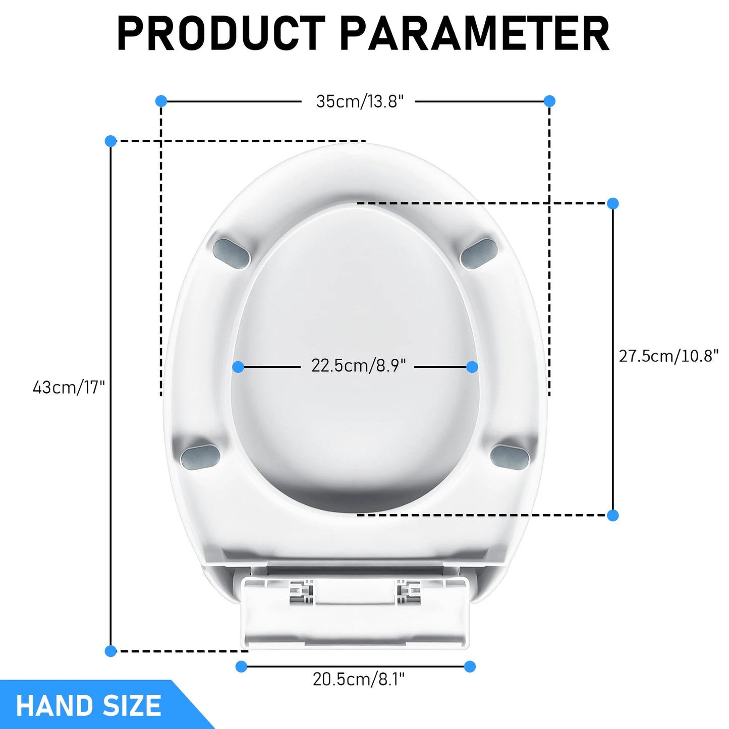 O-Shaped Toilet Seat Slow Close Quiet Lid Thickened Durable for Both Adults Children Universal Bathroom Accessories Peaceful Pleasures Health and Wellness