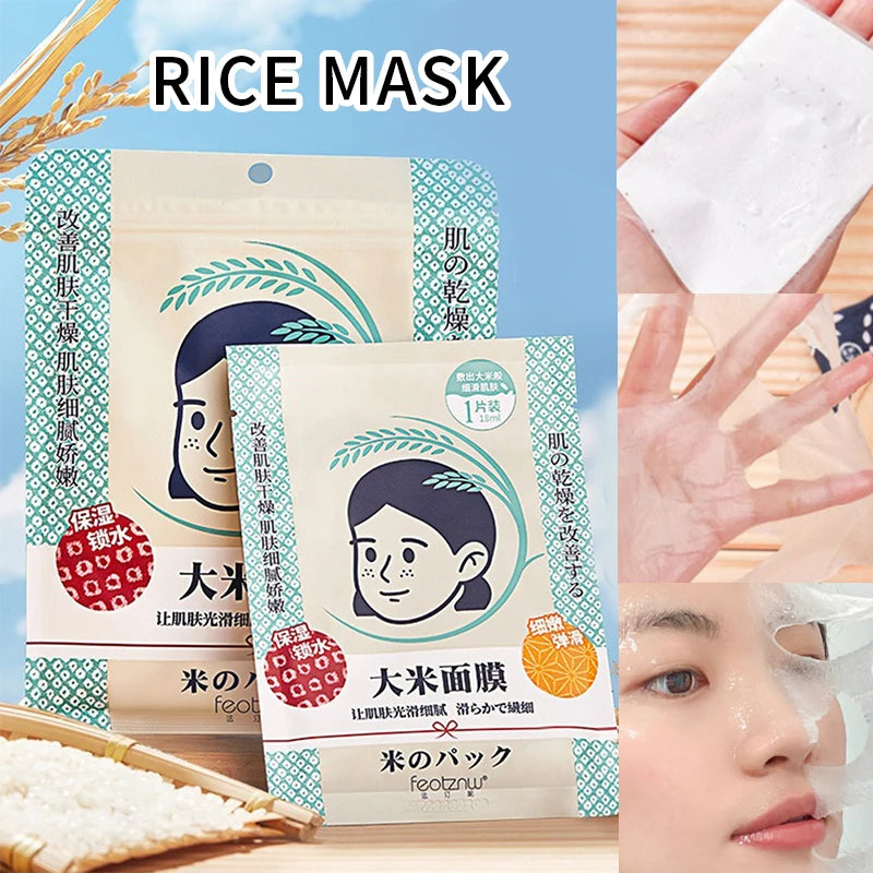 Fatini Rice Face Mask – Hydrating, Moisturizing & Pore Firming