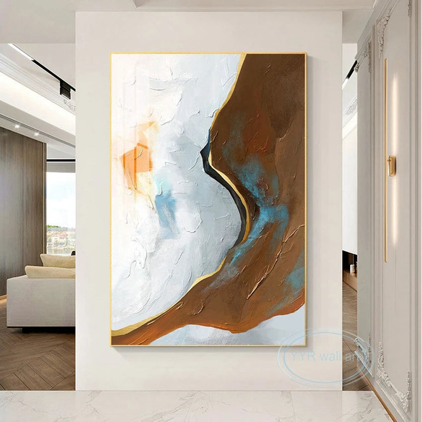 Home Decor Poster Handmade Wall Art Texture Mural Modern Abstract Oil Painting Acrylic Unframed Picture For Living Room Bedroom Peaceful Pleasures Health and Wellness