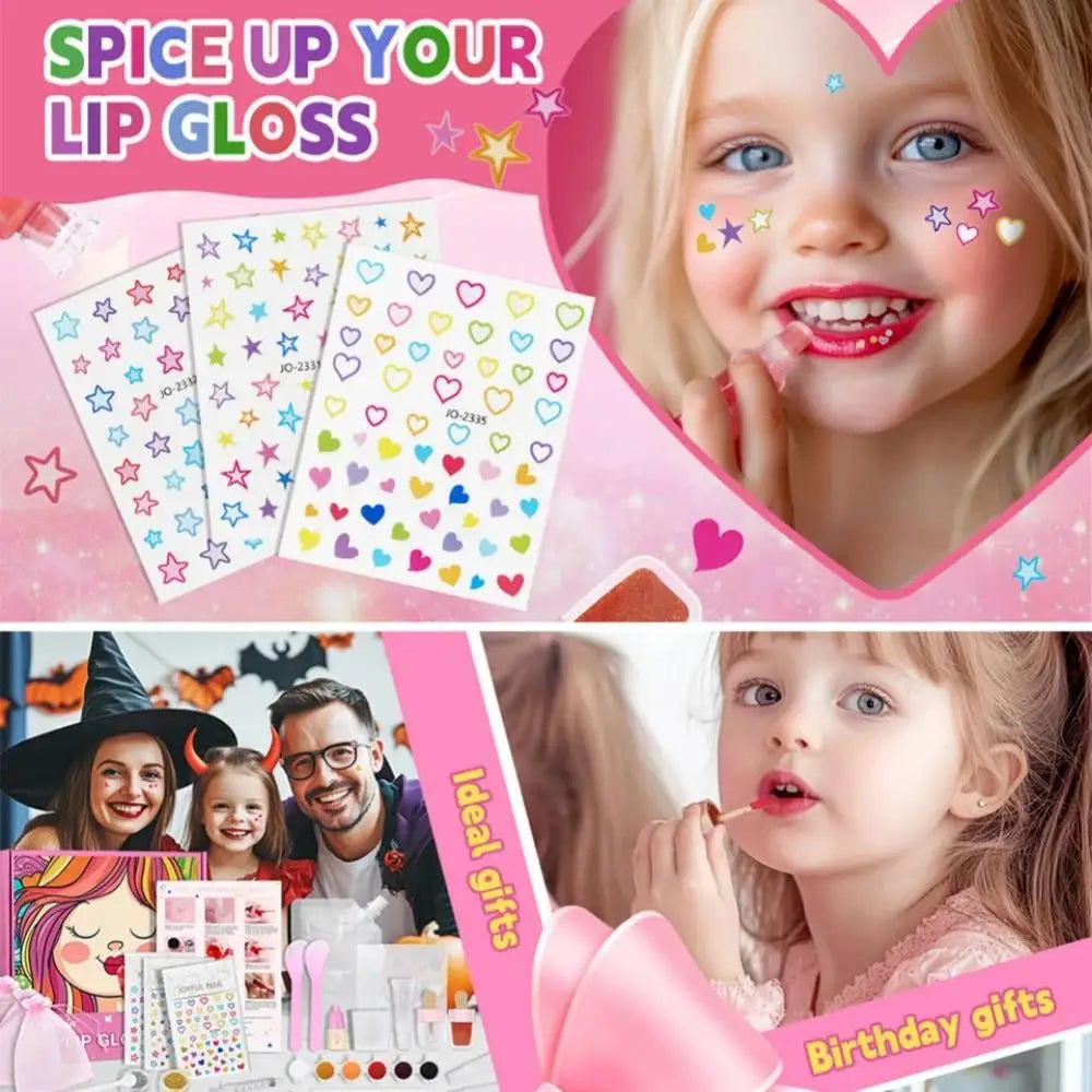 Kids DIY Lip Gloss Making Kit – Fun Creative Makeup Gift Set