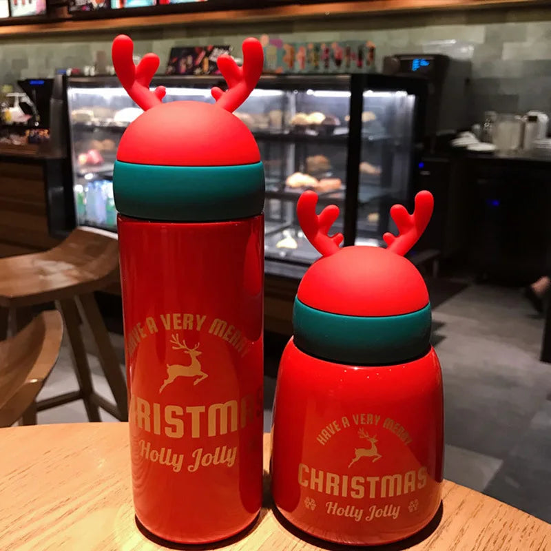 Christmas Antler Personalized Parent-Child Insulated Water Bottle