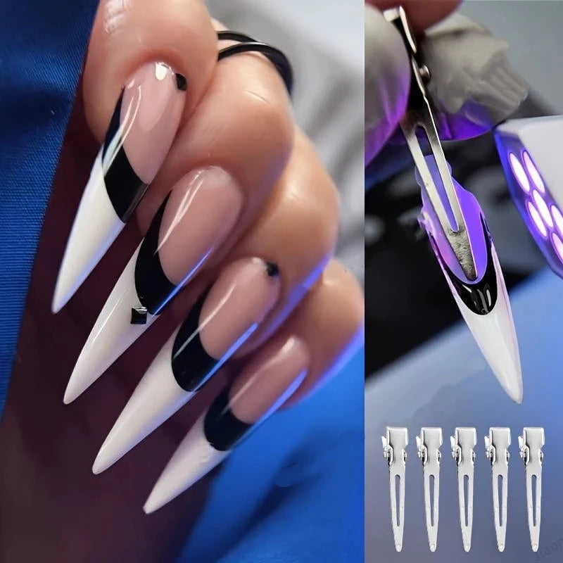 10-Pack French Duck Beak Nail Extension Clips | C-Curve Tool