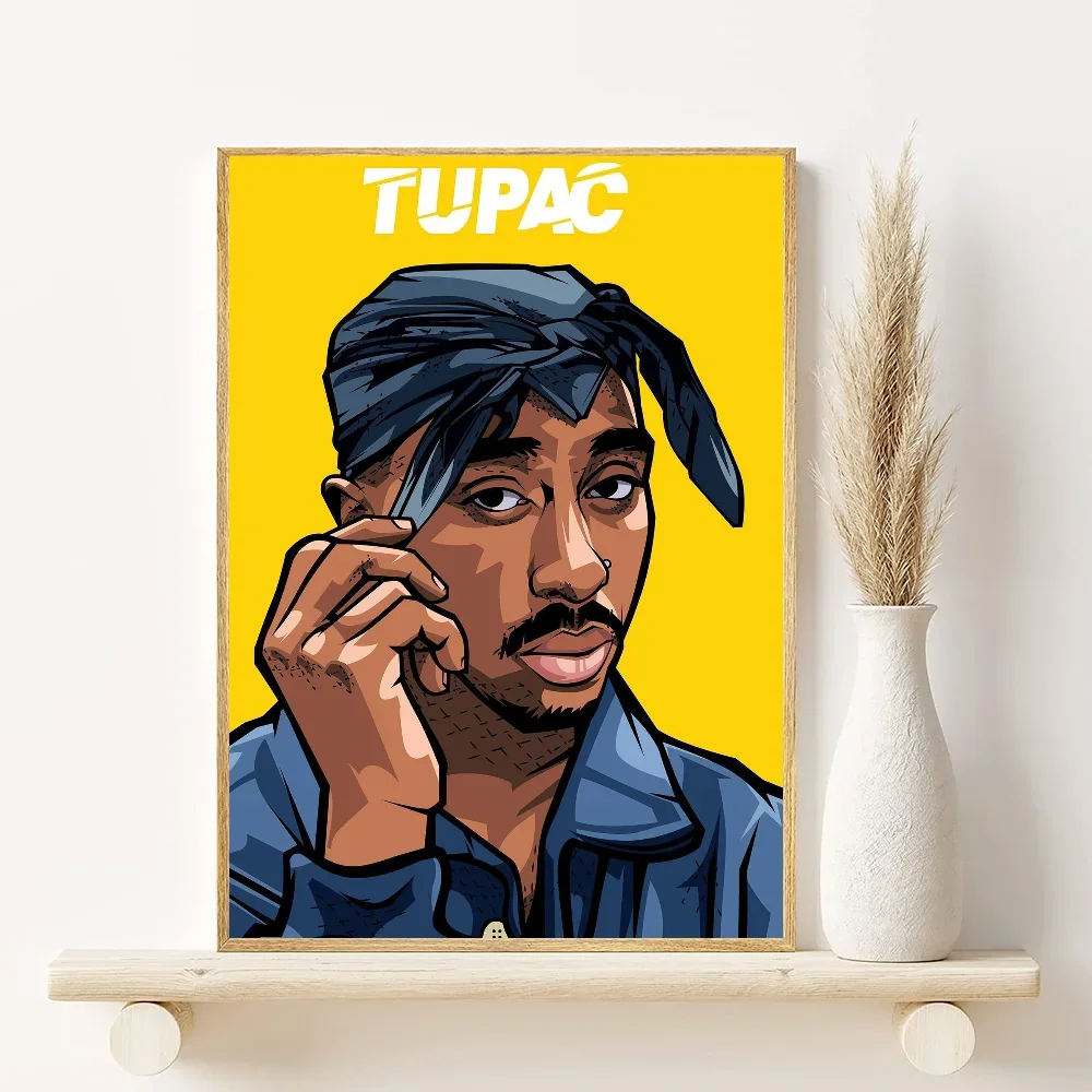 2Pac Minimalist Canvas Poster | Hip-Hop Wall Art Decor