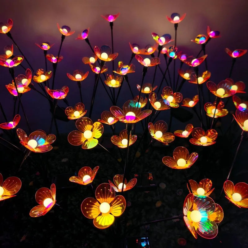 Solar LED Flower Ball Swing Garden Light – Lawn Decor