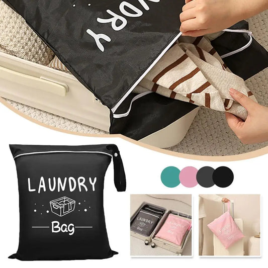 Travel Laundry Bag – Waterproof Zipper Dirty Clothes Organizer Travel Laundry Bag Oasis Select