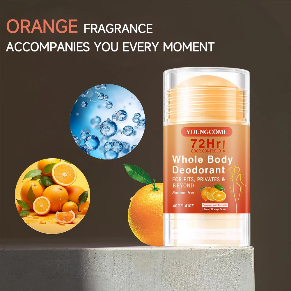 72 Hours Whole Body Deodorant Stick Anti Sweating Keep Drying Lasting Fragrance Remove Armpit Odor Underarm Refresh Sticks Peaceful Pleasures Health and Wellness