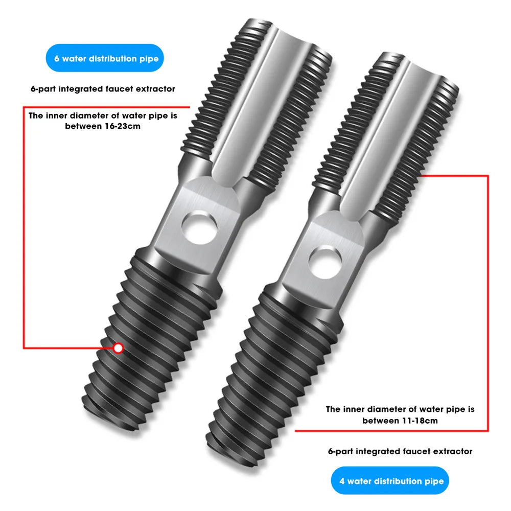 2-in-1 Screw Extractor & Thread Repair Kit | Broken Bolt Remover Peaceful Pleasures Health and Wellness