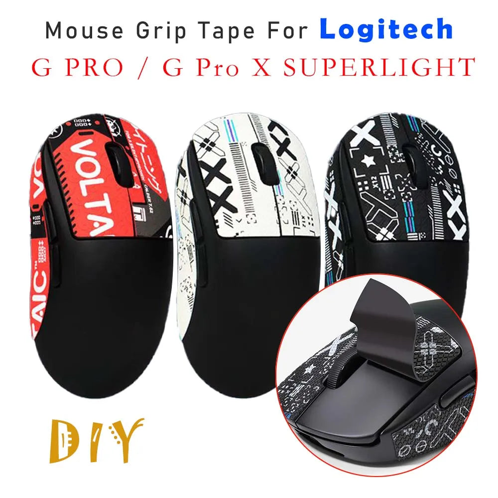 Mouse Grip Tape For Logitech G PRO X SUPERLIGHT Sticker Non Slip Suck Sweat Mouse Grip Sticker For Logitech G Pro-No Battery Peaceful Pleasures Health and Wellness