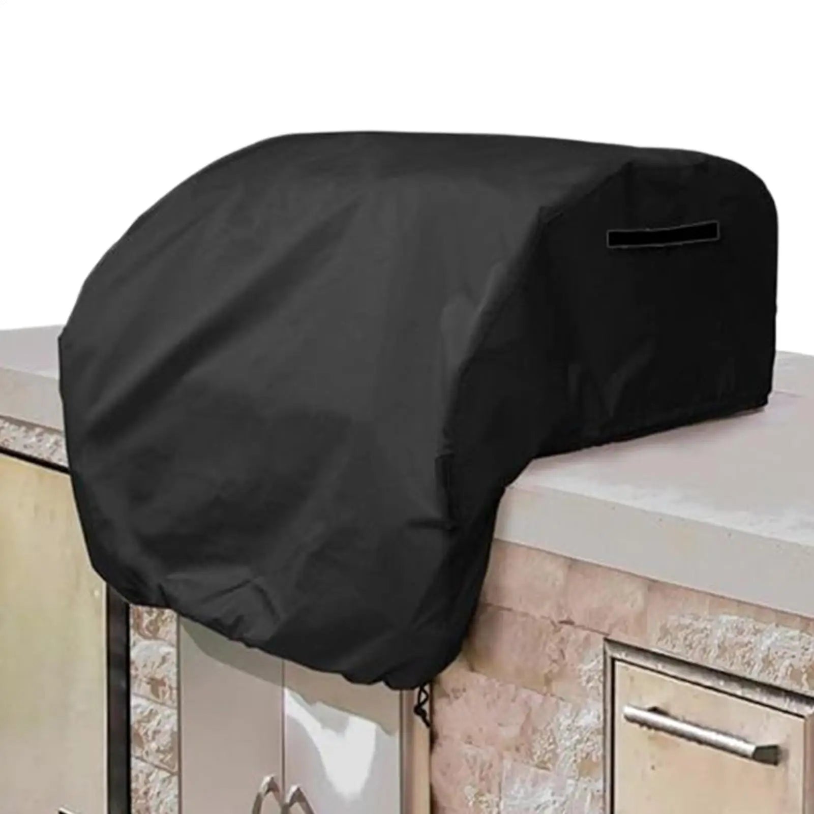 Built in Grill Cover BBQ Grill Top Cover 210D Oxford Fabric Waterproof Barbecue Cookware Protector for Backyard Yard Patio Lawn Peaceful Pleasures Health and Wellness