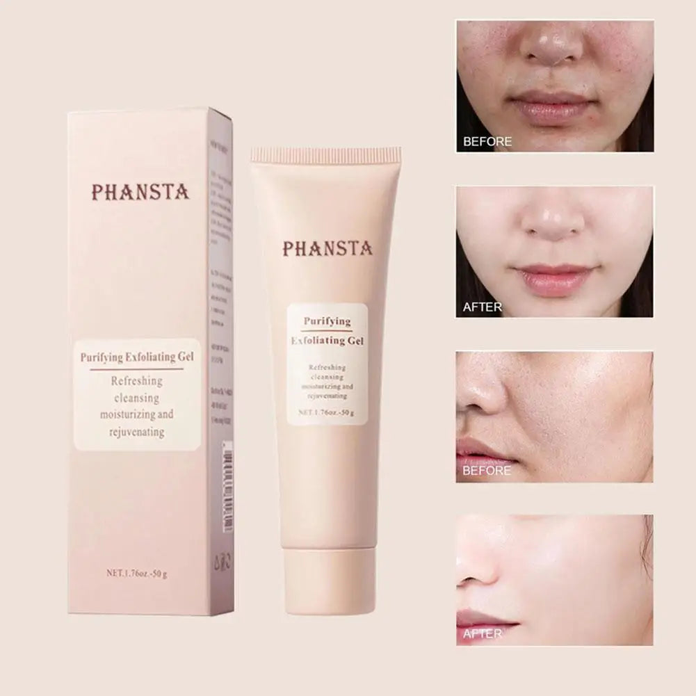 40g/50g Face Exfoliating Gel Deep Cleaning Pores Gentle Exfoliate Oil Control Smooth Soften Face Facial Scrub Skin Moisturizing Peaceful Pleasures Health and Wellness