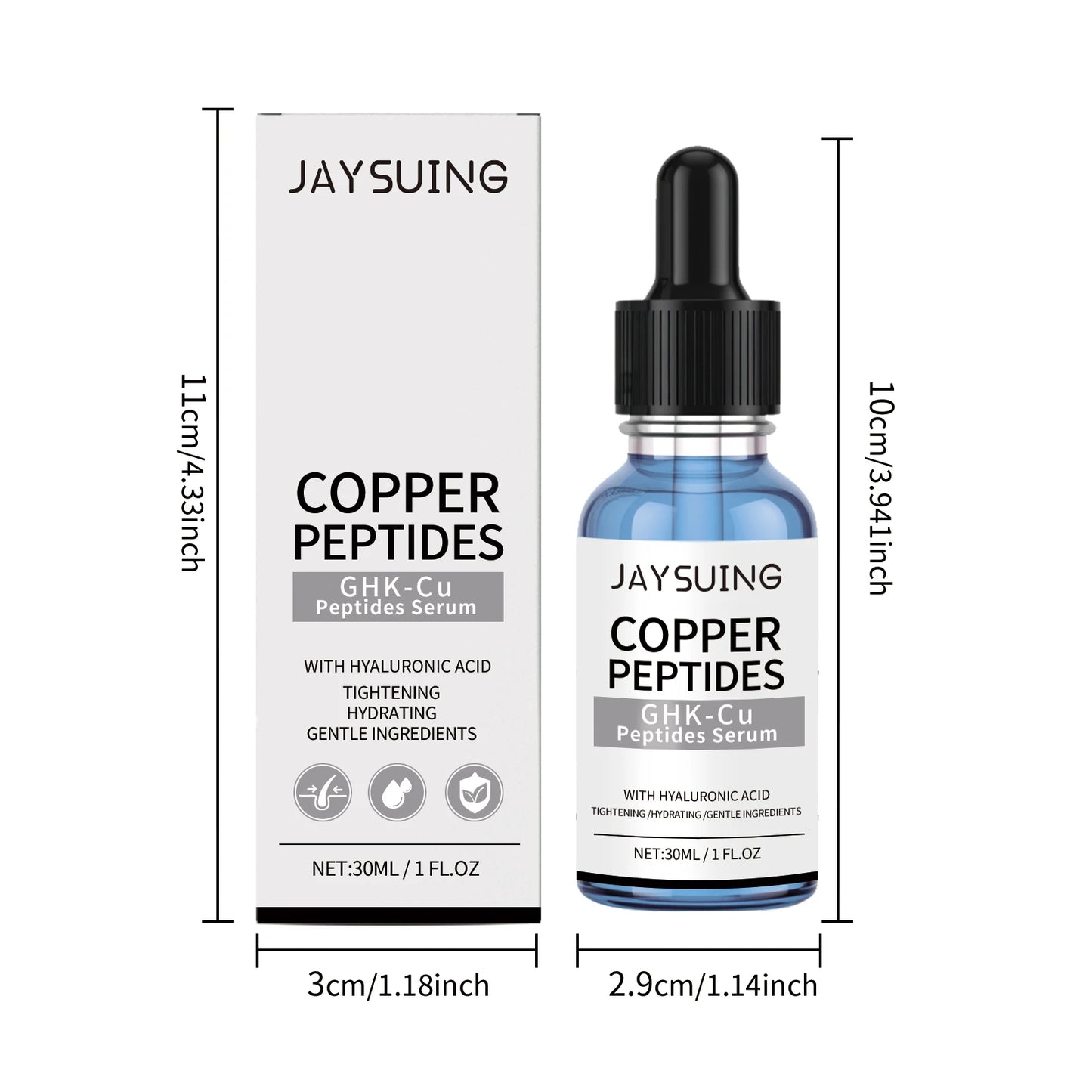 Copper Peptide & Hyaluronic Acid Face Serum | Firm & Hydrate
