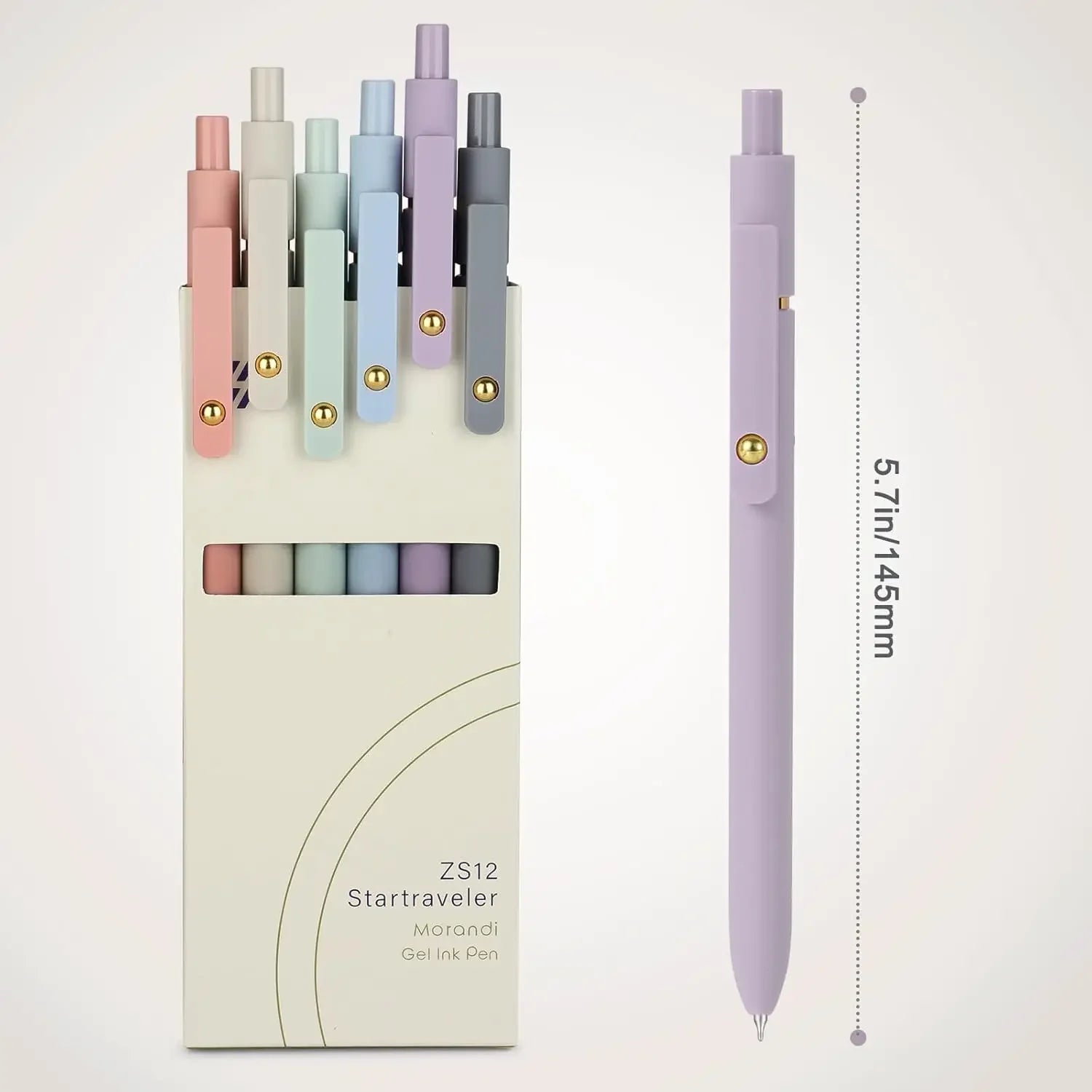6-Pack 0.7mm Fine Point Gel Pens, Smooth Writing for Journaling, Office, School Supplies and Gifts Peaceful Pleasures Health and Wellness