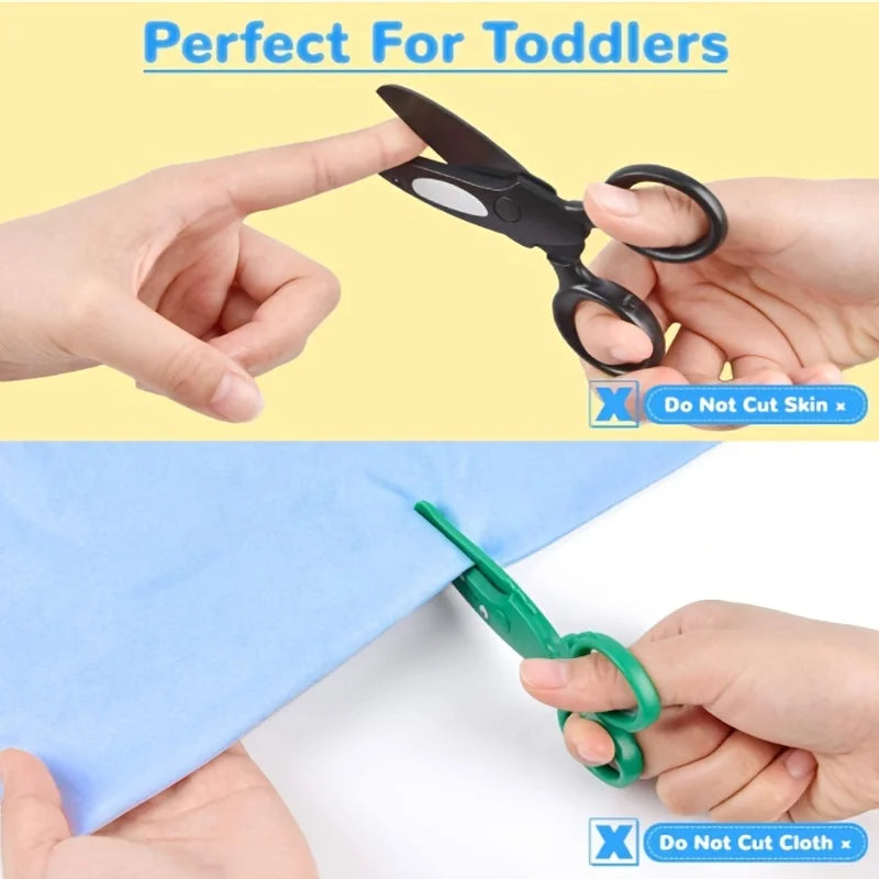 SONGYI Kids Safety Scissors | Preschool Art & Craft Training