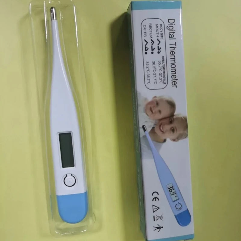 1/2pcs Digital Water Thermometer Accurate Oral and Armpit Temperature Reading Fever Alert Termometer Baby Bath Thermometers Peaceful Pleasures Health and Wellness