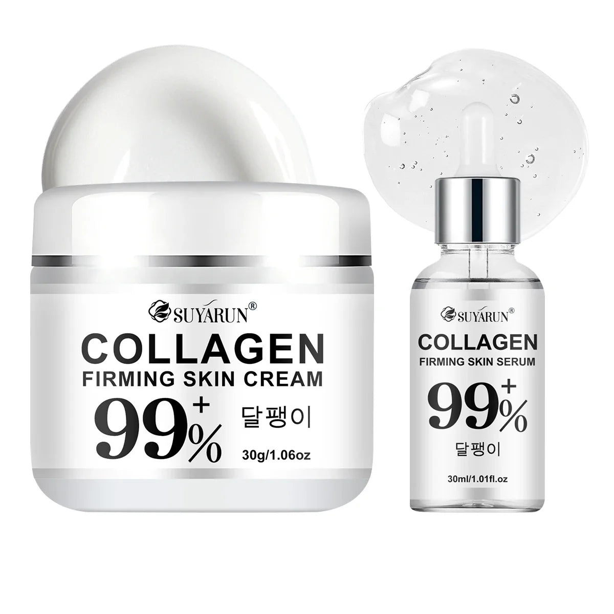 SUYARUN Collagen Cream & Serum Set – Firming & Brightening