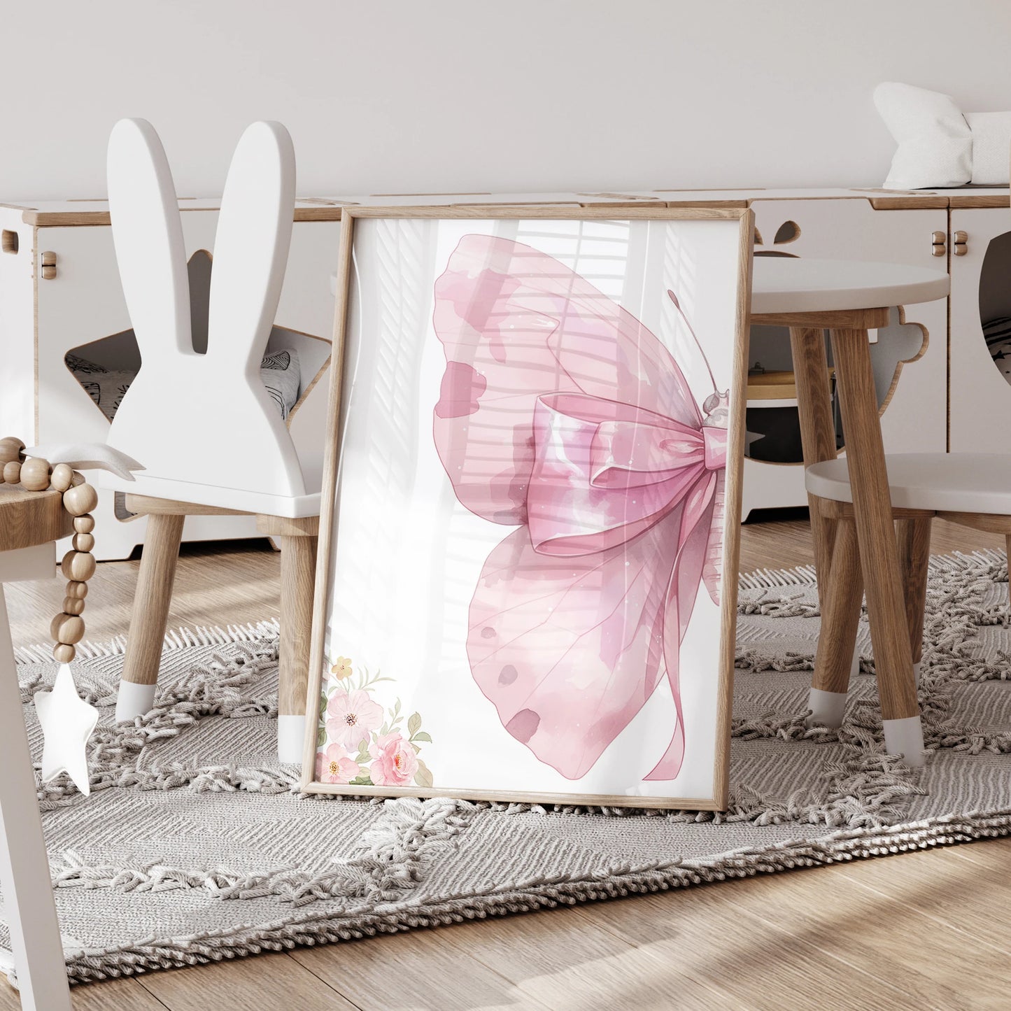 3-Piece Personalized Butterfly Canvas Wall Art | Kids Room Decor