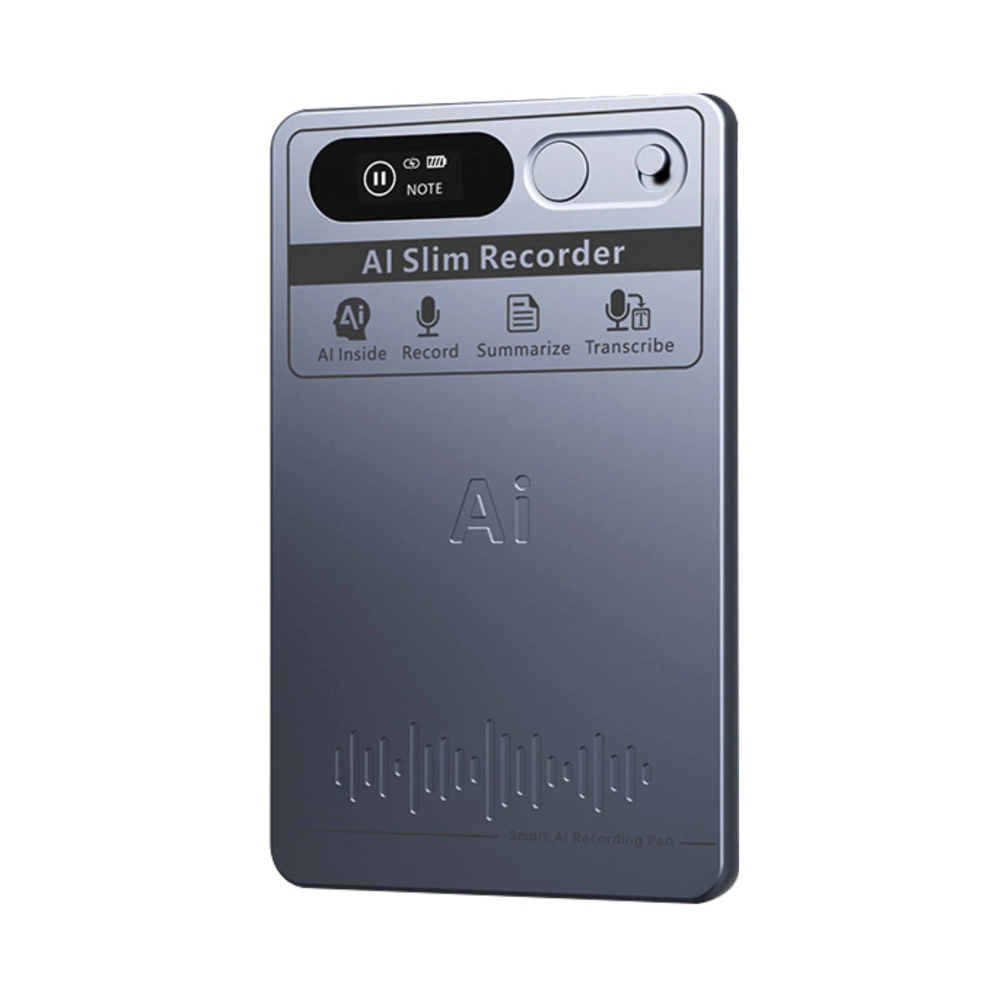 AI Smart Voice Recorder Voice To Text Mini Digital Voice Recorder With Smartphone Connection HD Noise Reduction For Meeting Peaceful Pleasures Health and Wellness as show