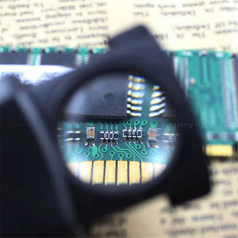 30X Pull-Type Jewelry Magnifier Mini Pocket Hand Magnifying Glass Portable Microscope Jeweler Eye Glass Loupe with Led Light Peaceful Pleasures Health and Wellness
