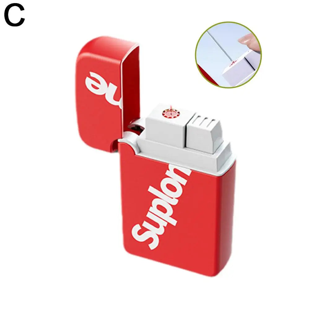 New Prank Toy Portable Magic Lighter Realistic and Fun Water Gun Lighter Stress Relief Toy Water Park Smoke Accessory Peaceful Pleasures Health and Wellness Red