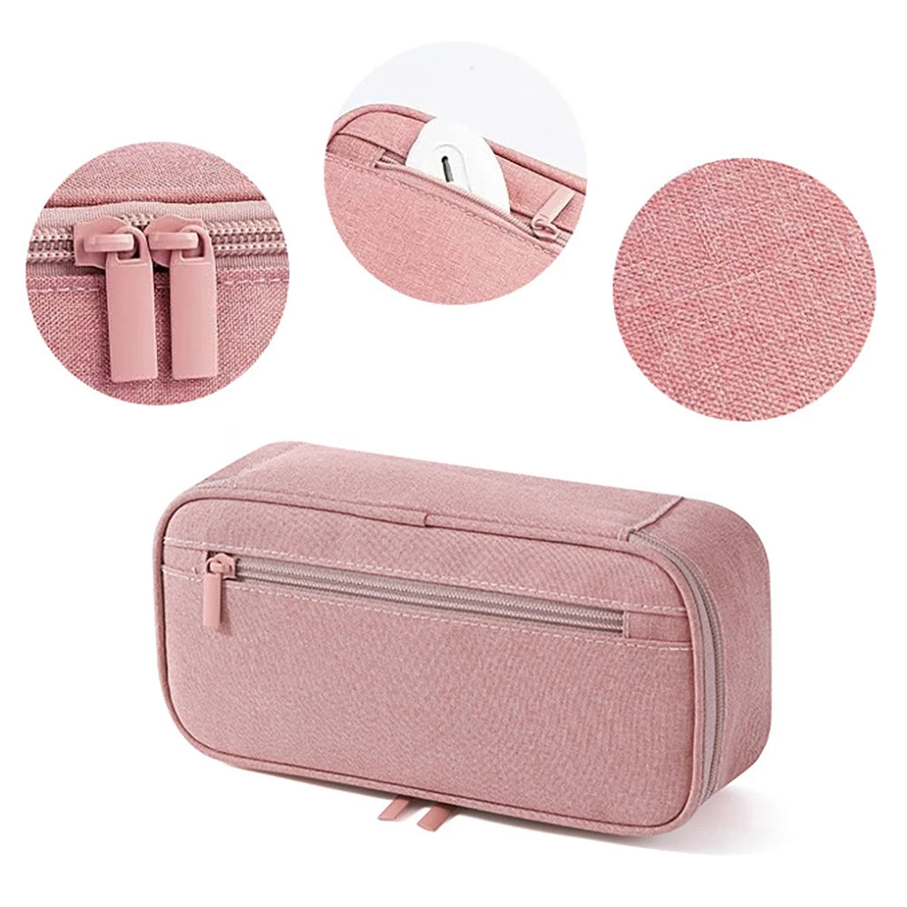 Simple Solid Large Capacity Pencil Case Student Stationery Box