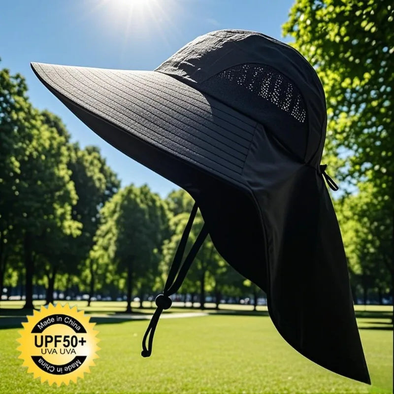 Waterproof Wide Brim Fisherman Sun Hat – UV Protection Cap