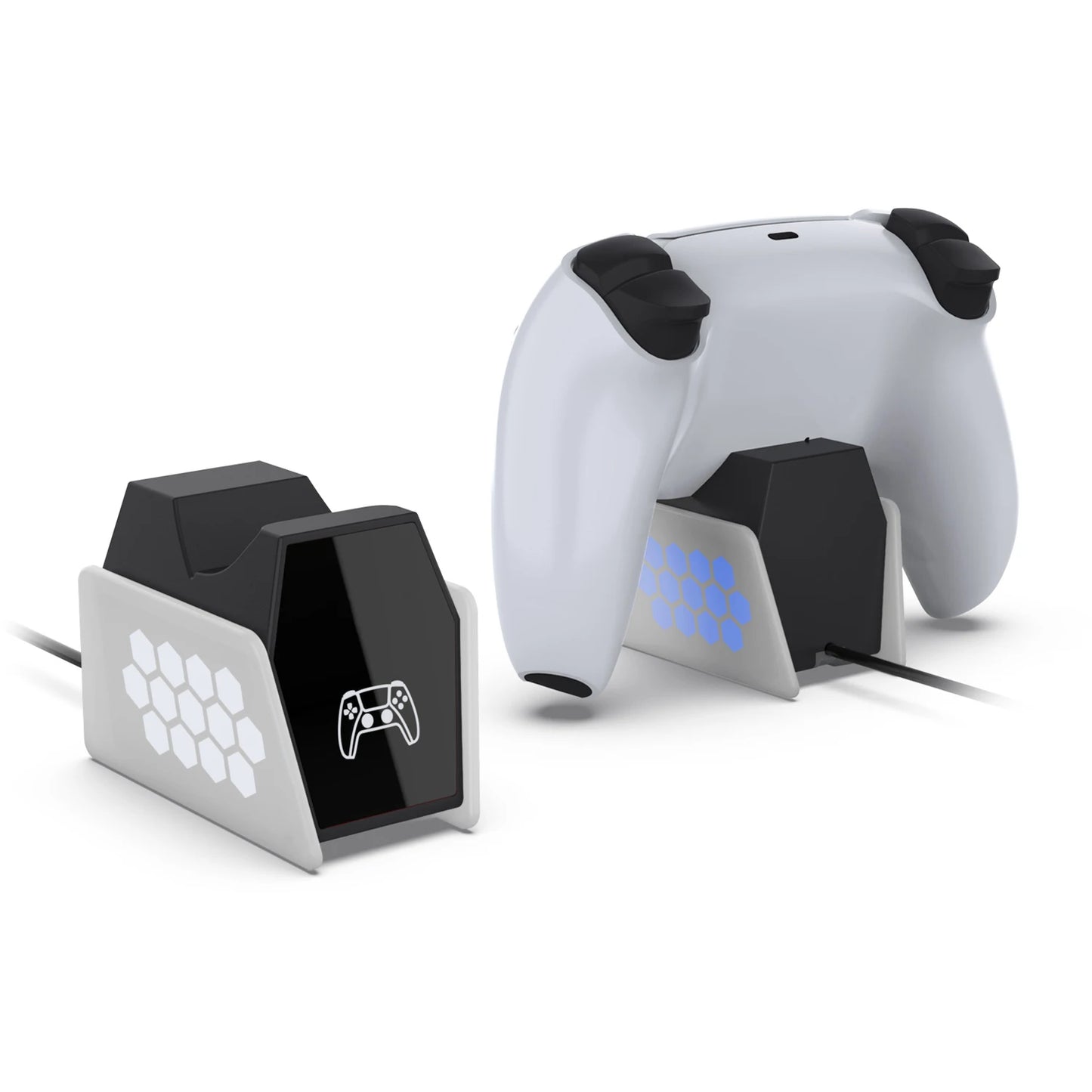 For PS5 Controller Charger Dock With Light USB Charger Stand Dock Station For Single For PS 5 DualSense Wireless Controller Peaceful Pleasures Health and Wellness Default Title