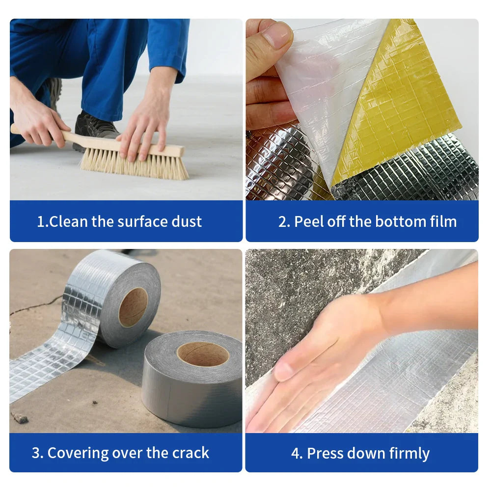Aluminum Foil Butyl Tape – Waterproof Roof & Duct Repair