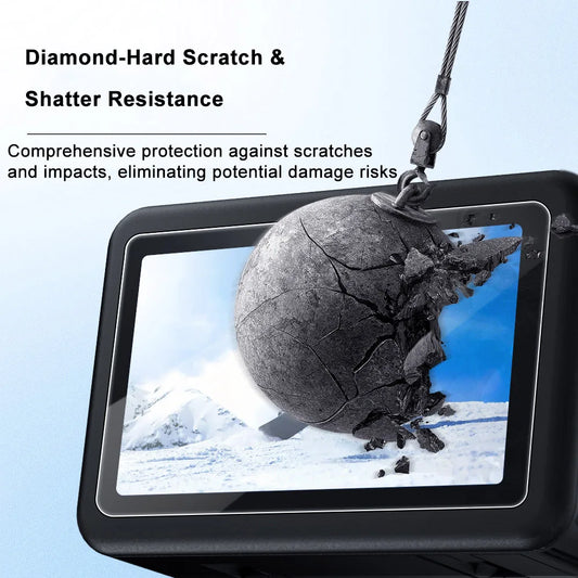 2 PCS For DJI Osmo Action6 HD High-Definition Tempered Glass Screen Protector Easy Installation Kit For DJI Osmo Action6 Camera Peaceful Pleasures Health and Wellness Default Title