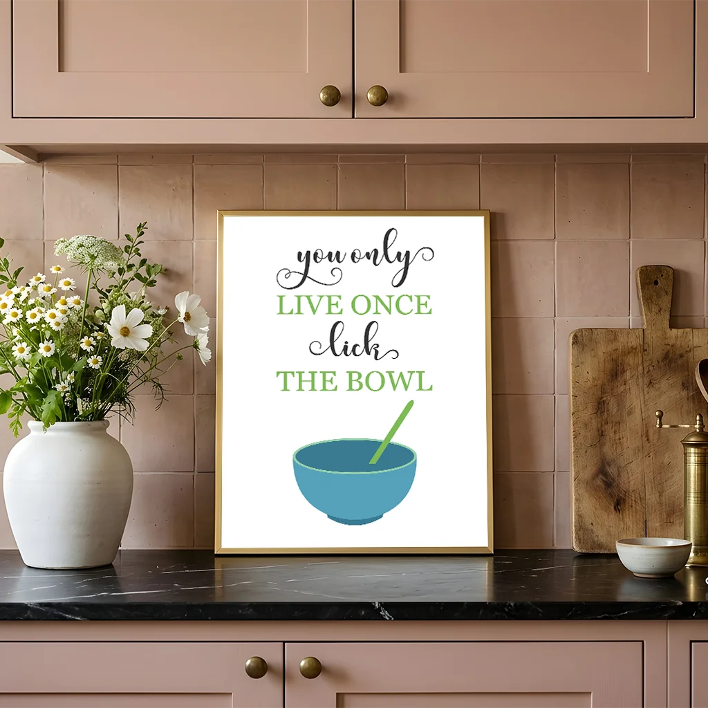 Kitchen Inspirational Quotes Canvas Wall Art | Black & White Canvas Wall Art Peaceful Pleasures Health and Wellness