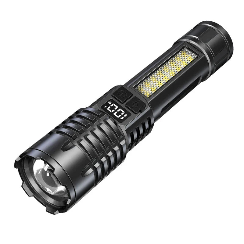 KDULIT USB Rechargeable LED Flashlight | Zoomable Camping Torch