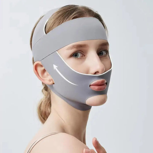 Breathable V-Shape Face Lifting Bandage Tighten & Firm Chin, Reduce Double Chin Anti-Sagging Slimming Strap for Daily Use Peaceful Pleasures Health and Wellness