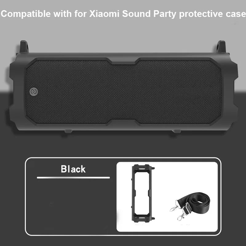 Brand New Silicone Case Cover For Xiaomi Sound Party Bluetooth-Compatible Speaker Travel Carrying Protective With Shoulder Strap Peaceful Pleasures Health and Wellness