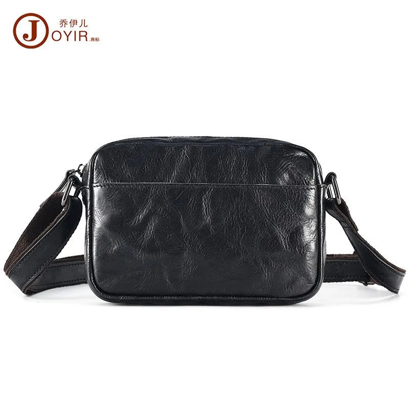 Men's Genuine Leather Retro Crossbody Messenger Bag