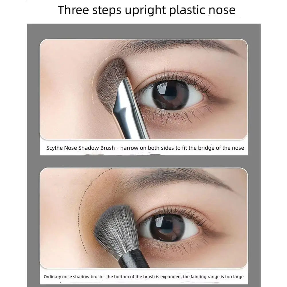 3-Piece Nose Contour Brush Set – Shadow, Sculpting & Concealer