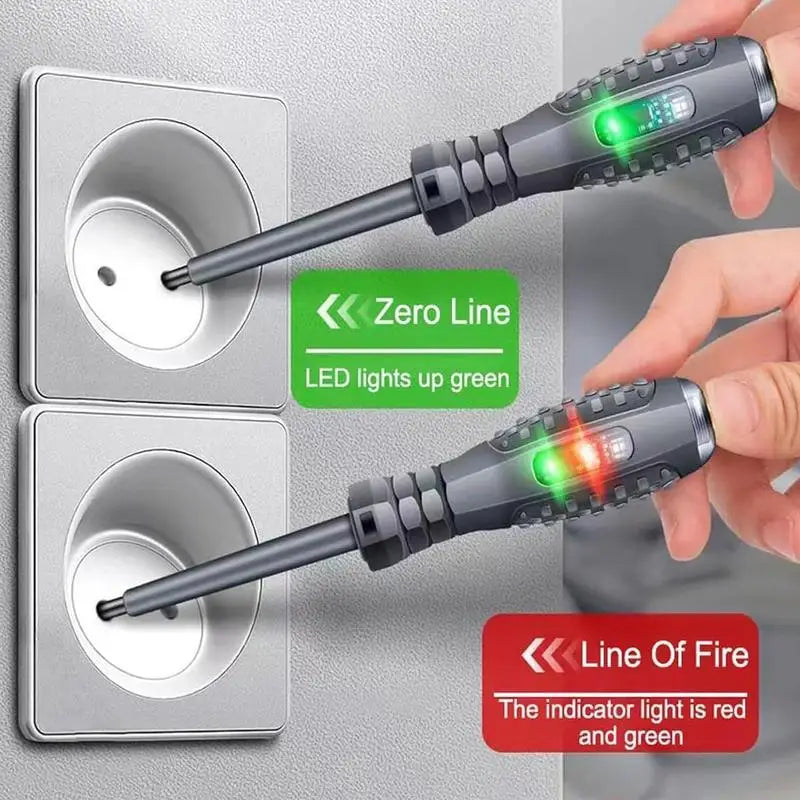 2-in-1 Voltage Tester Screwdriver | Magnetic Electric Test Pen