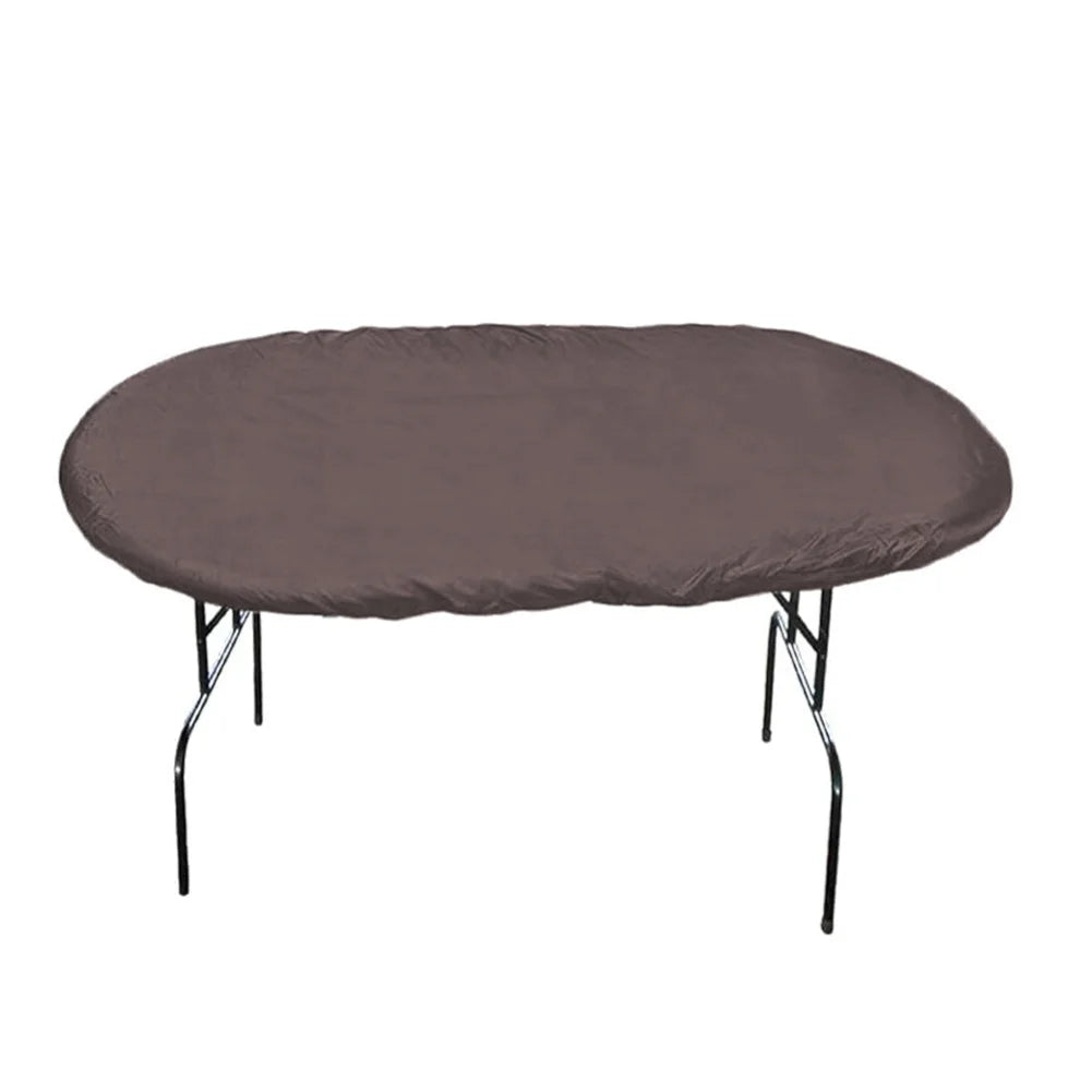 Oval Poker Table Cover 244x122cm 420D Oxford Waterproof Game Cloth