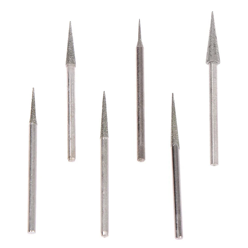 6-Piece Diamond Grinding Burr Set 1–4mm | Engraving Carving Bits