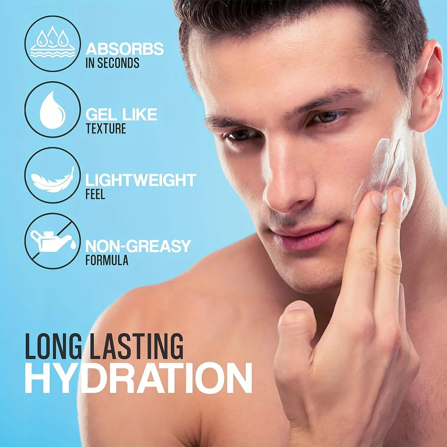 Men's Face Moisturizer – Hyaluronic Acid, Collagen & Vitamin E