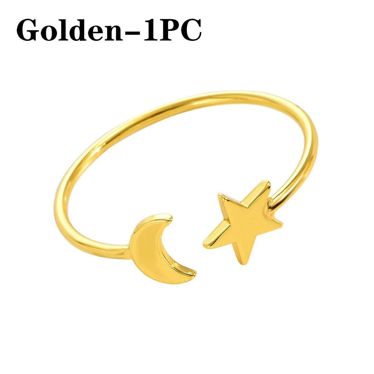 Gold Moon Star Napkin Rings | Ramadan Eid Table Decor 1–24 PCS