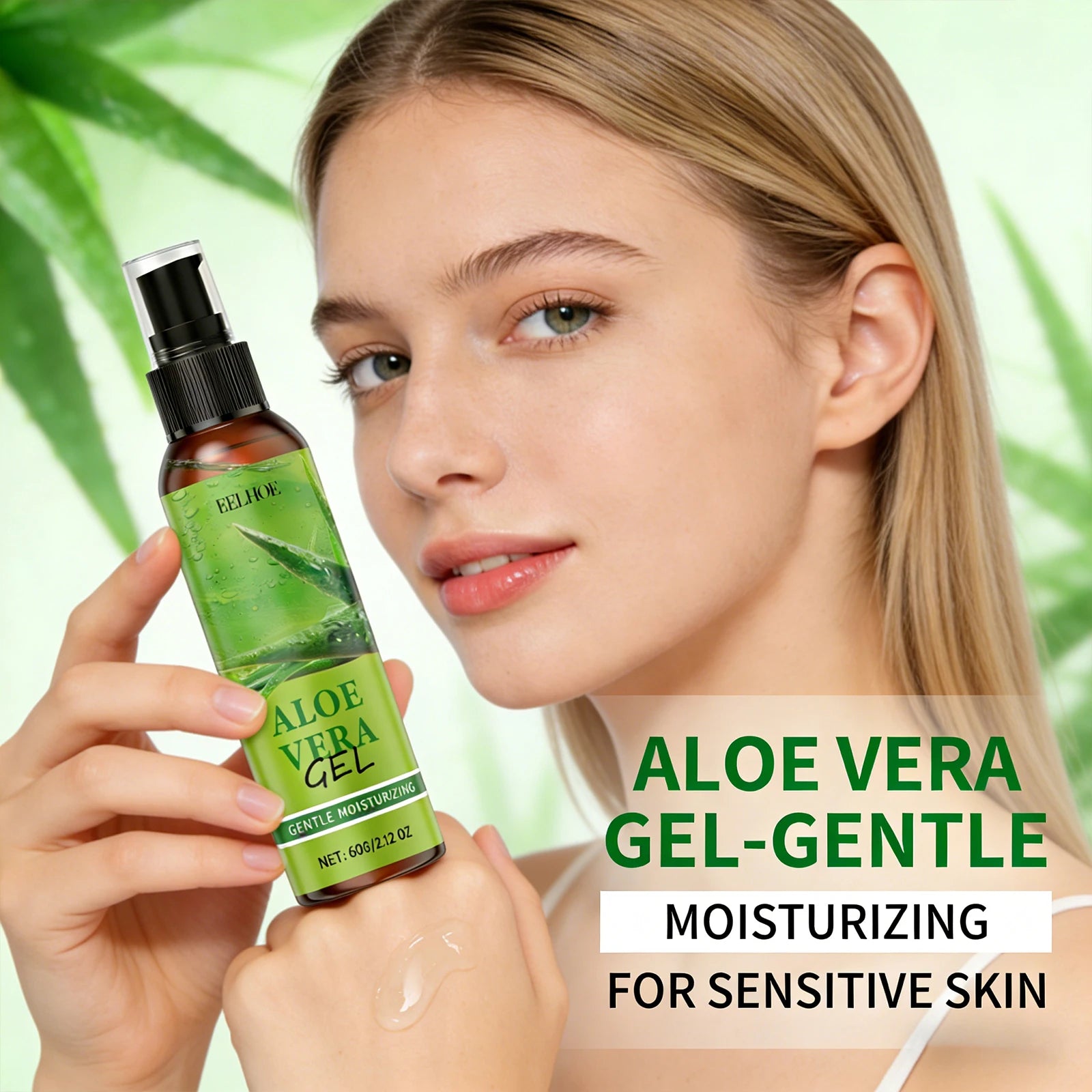 Aloe Vera Gel Nourishing Sooth Skin Reduce Discomfort Improving Skin Texture Enhance Skin Radiance Moisturizing Aloe Essence Gel Peaceful Pleasures Health and Wellness