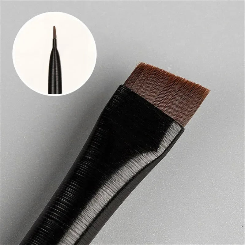 Professional Angled Eyebrow & Eyeliner Brush Set – 2 Pcs