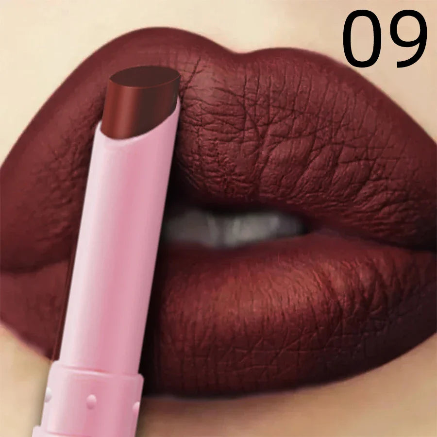 KAFURUX 15-Color Velvet Matte Lipstick – Long-Lasting Lip Tint