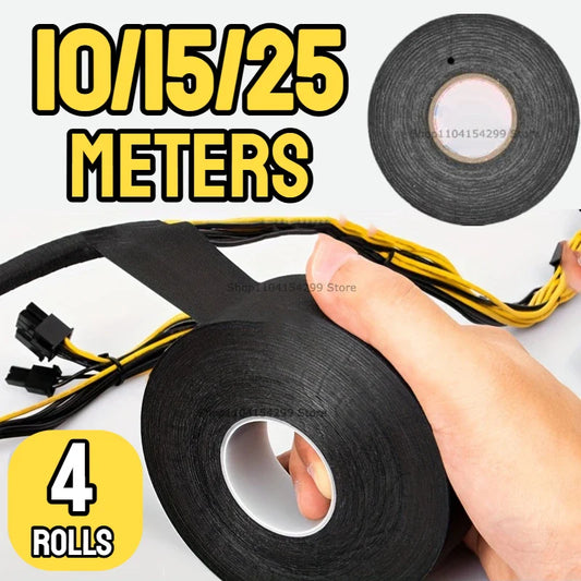 High-Temp Flame Retardant Flannel Electrical Tape | Car Engine Automotive Electrical Tape Oasis Select