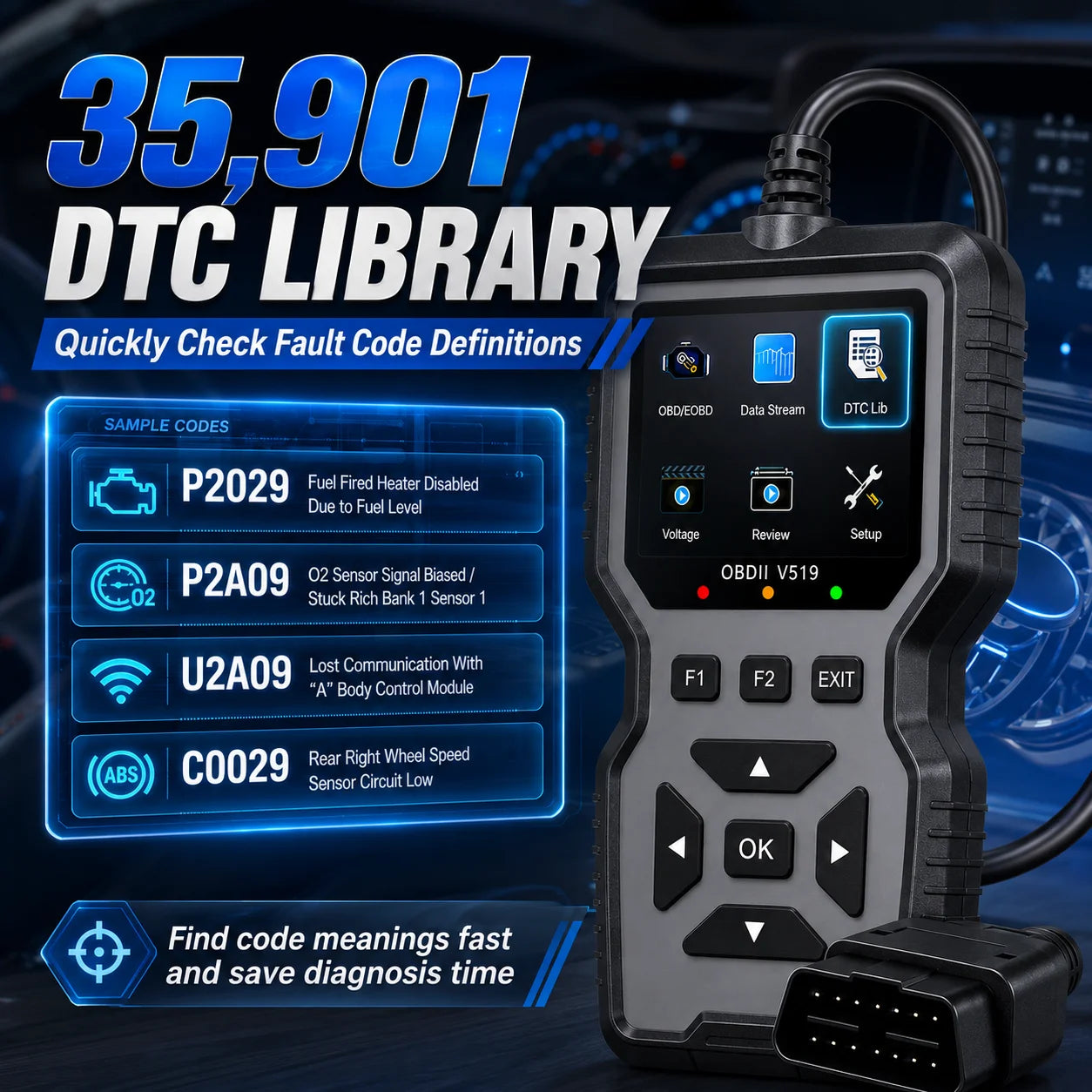 V519 OBD2 Scanner – USB Car Diagnostic Tool | Reads Codes Peaceful Pleasures Health and Wellness