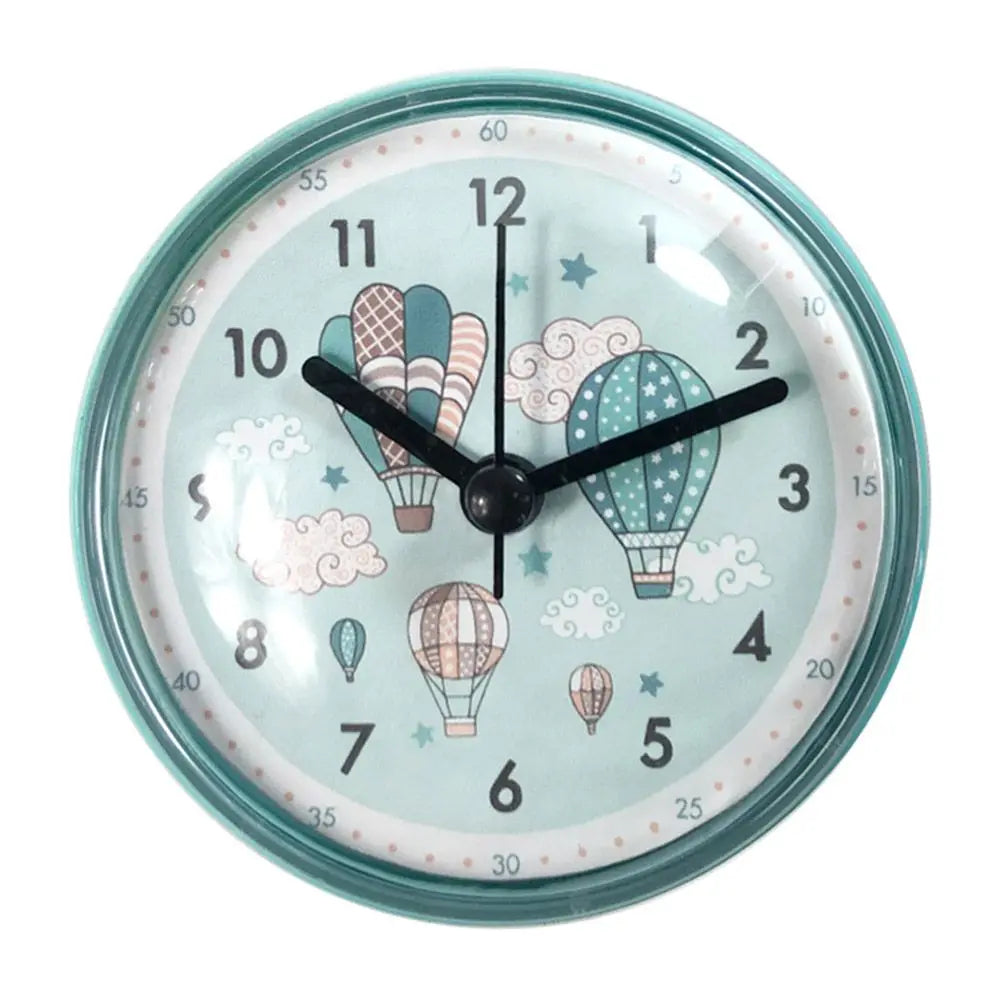Mini Sucker Wall Clock Bathroom Anti-Fog Waterproof 7cm Kitchen Toilet Living Room Waterproof Small Quartz Table Clock Peaceful Pleasures Health and Wellness 5
