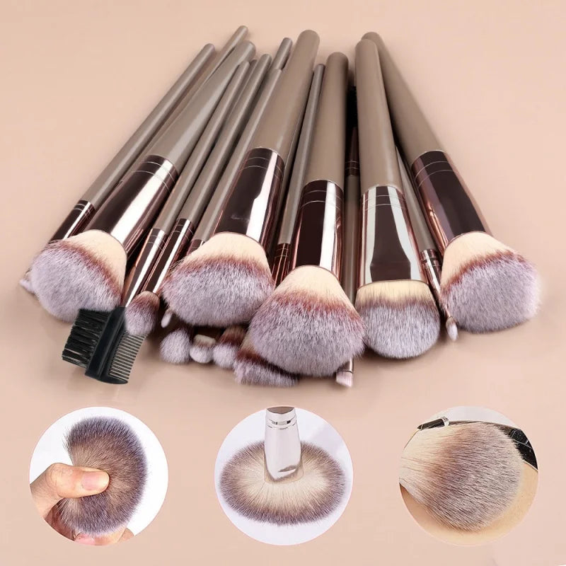 RUNTOIN 20-Piece Makeup Brush Set – Soft Fluffy Cosmetic Brushes Makeup Brush Set Peaceful Pleasures Health and Wellness
