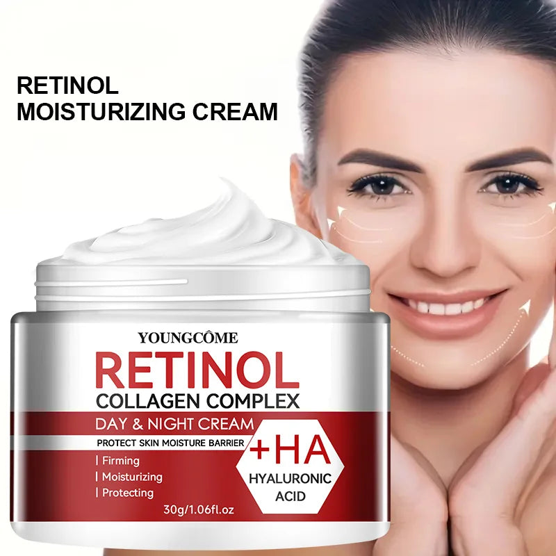 Retinol Collagen Facial Care Moisturizing Cream Deep Hydration Suitable for dry Aging Face Cream Moisturizing Skin Repair Peaceful Pleasures Health and Wellness