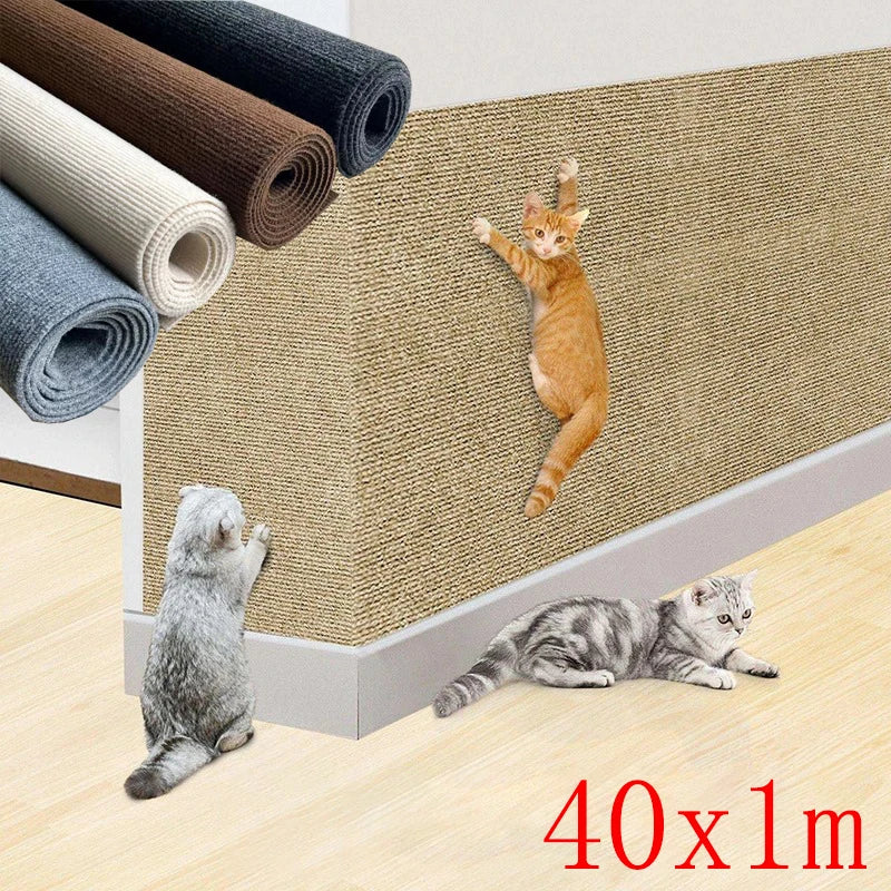Self-Adhesive Cat Scratch Protector Pad 40cm×1m | 6 Colors